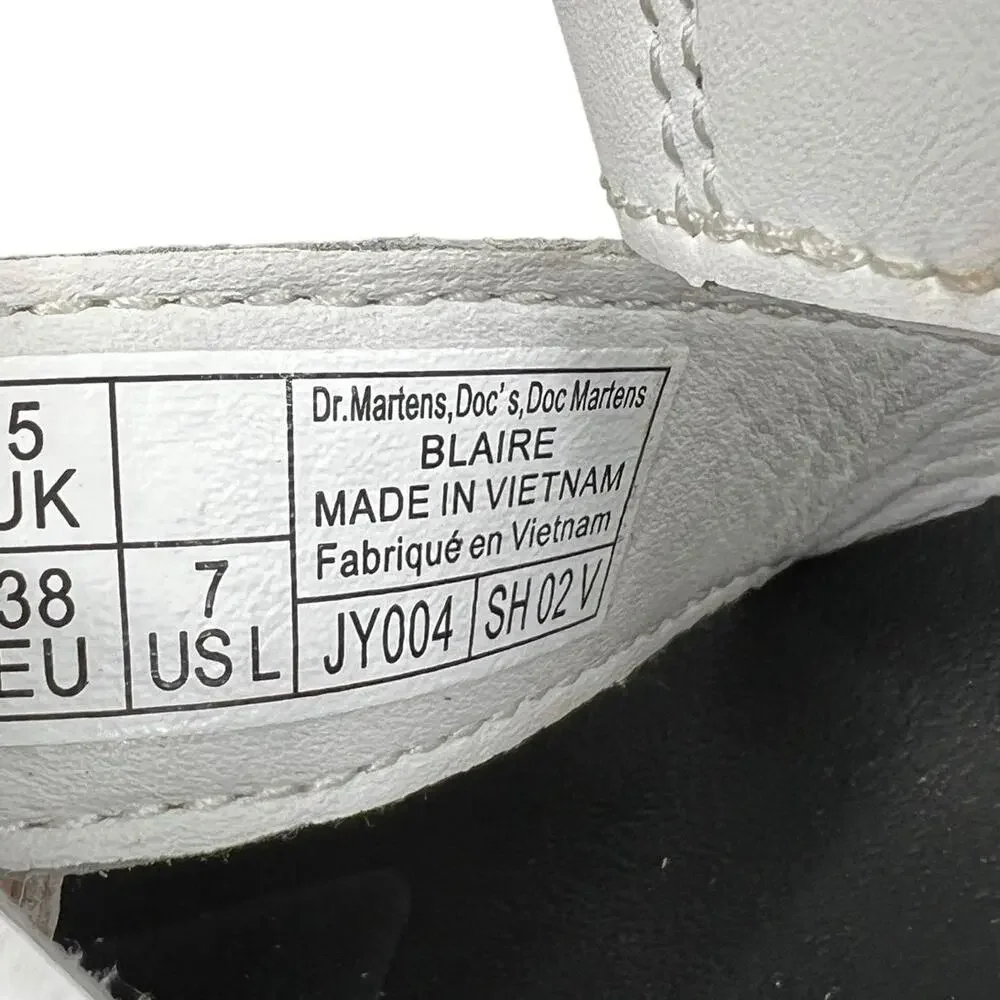 Dr. Martens Blaire White Leather Platform Sandal Size US 7 - Picture 10 of 10